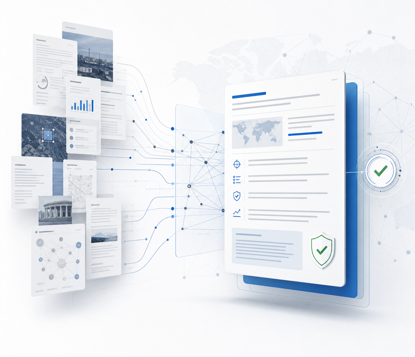 Structured sources becoming an evidence-backed brief